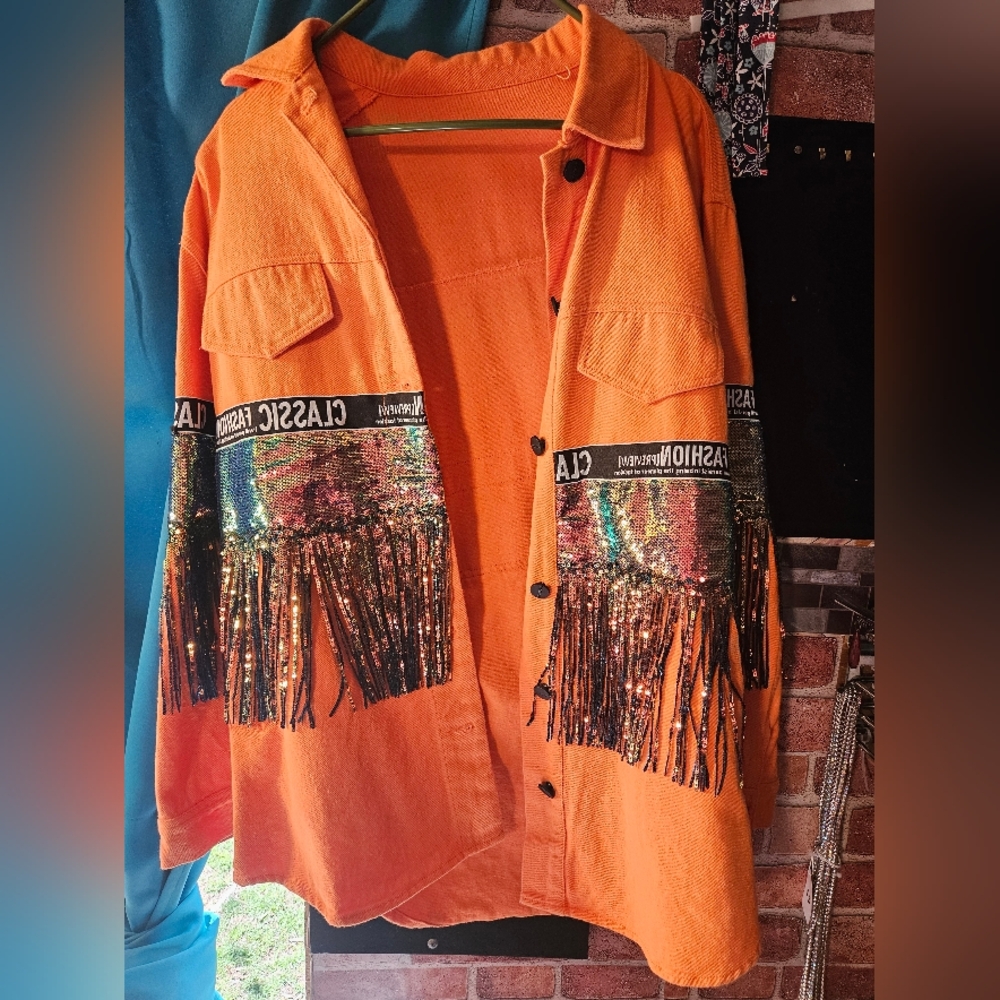 Fancy sequin men's jacket